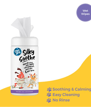 Silky Soothe Hypoallergenic Wet Wipes For Dogs & Cats