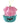 Teal-Pink Check Baseball cap
