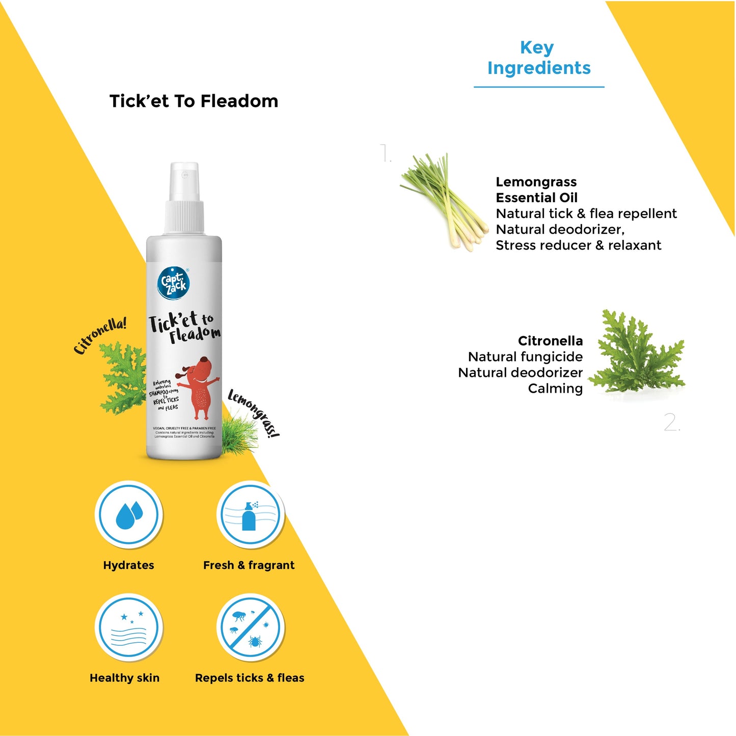 Tick'et To Fleadom 250ml Pawesome Care Pack of 3