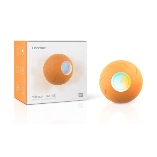 Wicked Ball SE Interactive Dog Ball - Orange