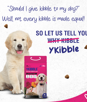 Ykibble Dry Puppy Food Small Dogs, 1-12 Months - Oven Baked Nutrionally Balanced - Chicken & Vegetables