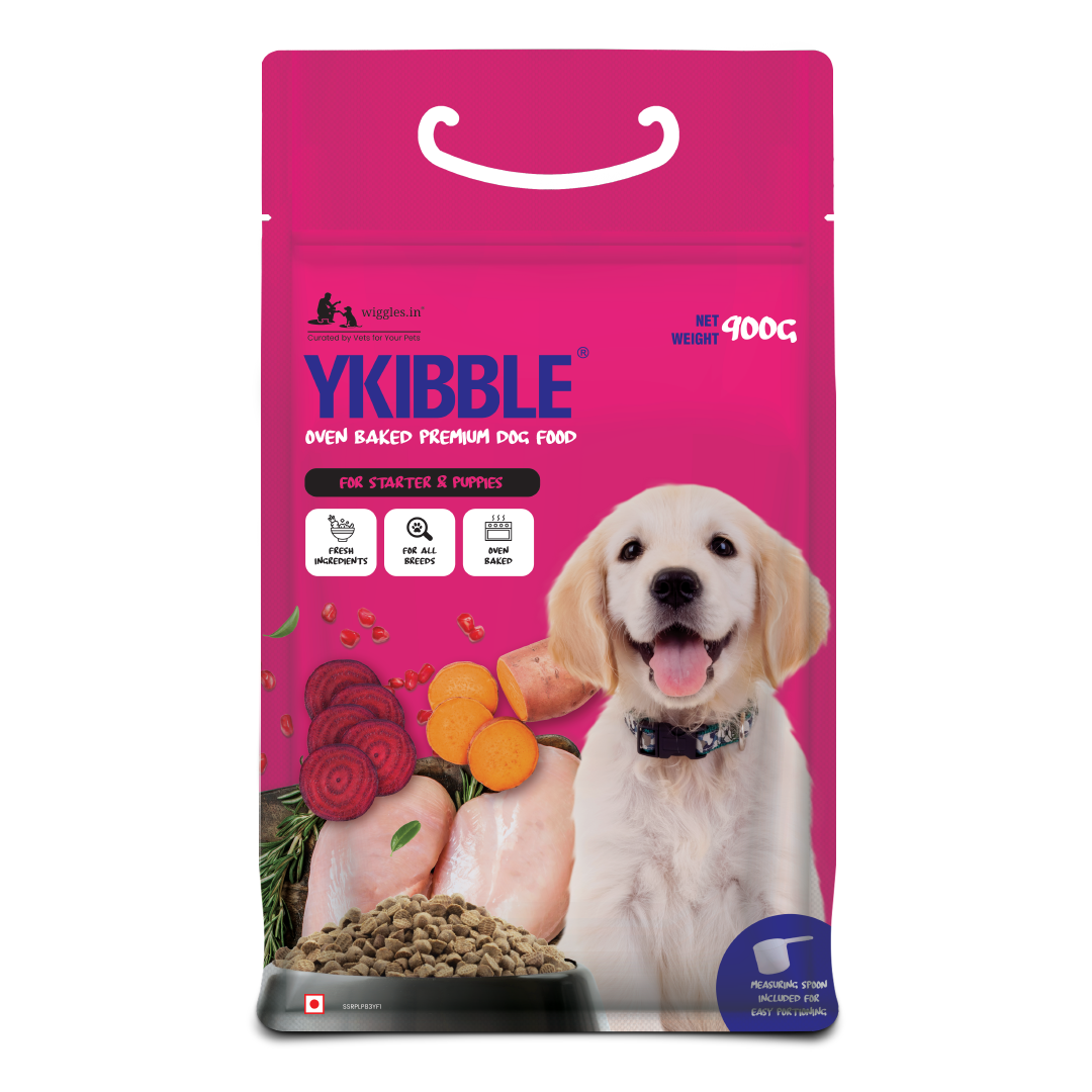 Ykibble Dry Puppy Food Small Dogs, 1-12 Months - Oven Baked Nutrionally Balanced - Chicken & Vegetables