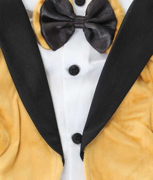 Tuxedos For Dogs - With Black/Yellow Bow Tie
