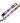 BASIL Zig Zag Adjustable Collar & Leash, 4 Feet (Purple)