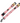 BASIL Zig Zag Adjustable Collar & Leash, 4 Feet (Red)