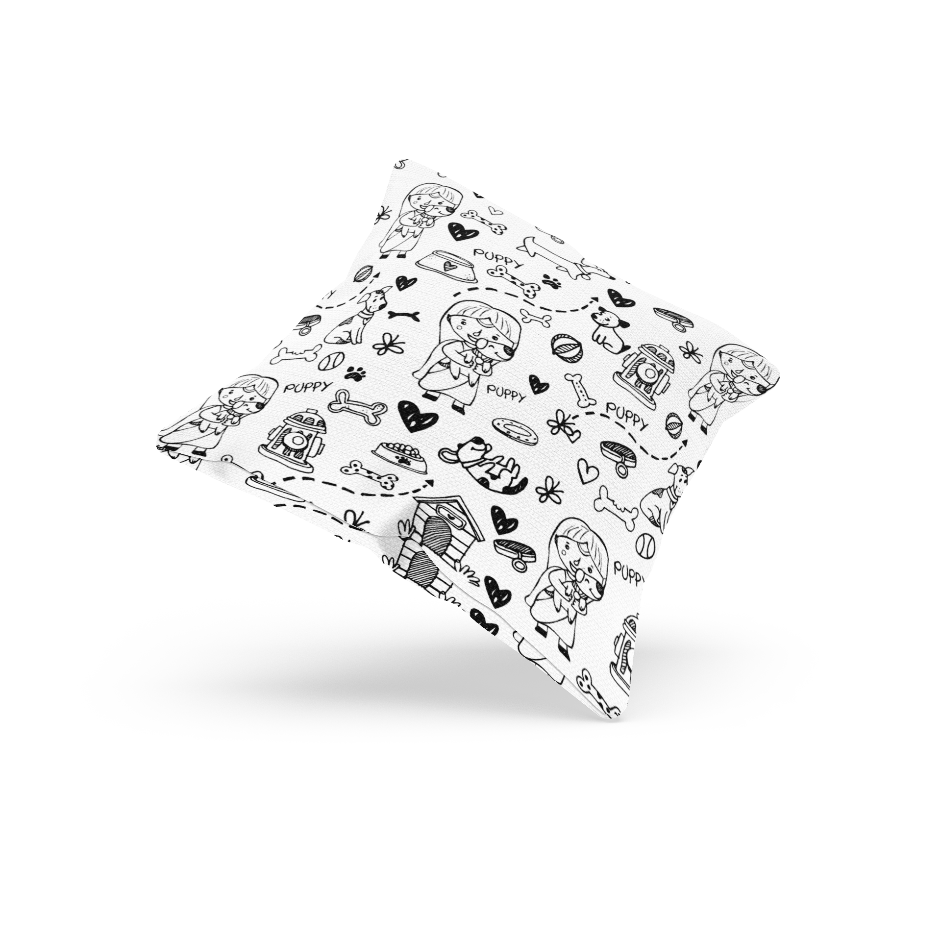 Sweet Puppy Cushion Cover - PawLaLand