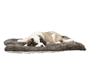 Dog Bed Brown Fur Rug