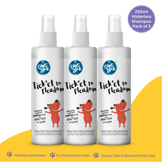 Tick'et To Fleadom 250ml Pawesome Care Pack of 3