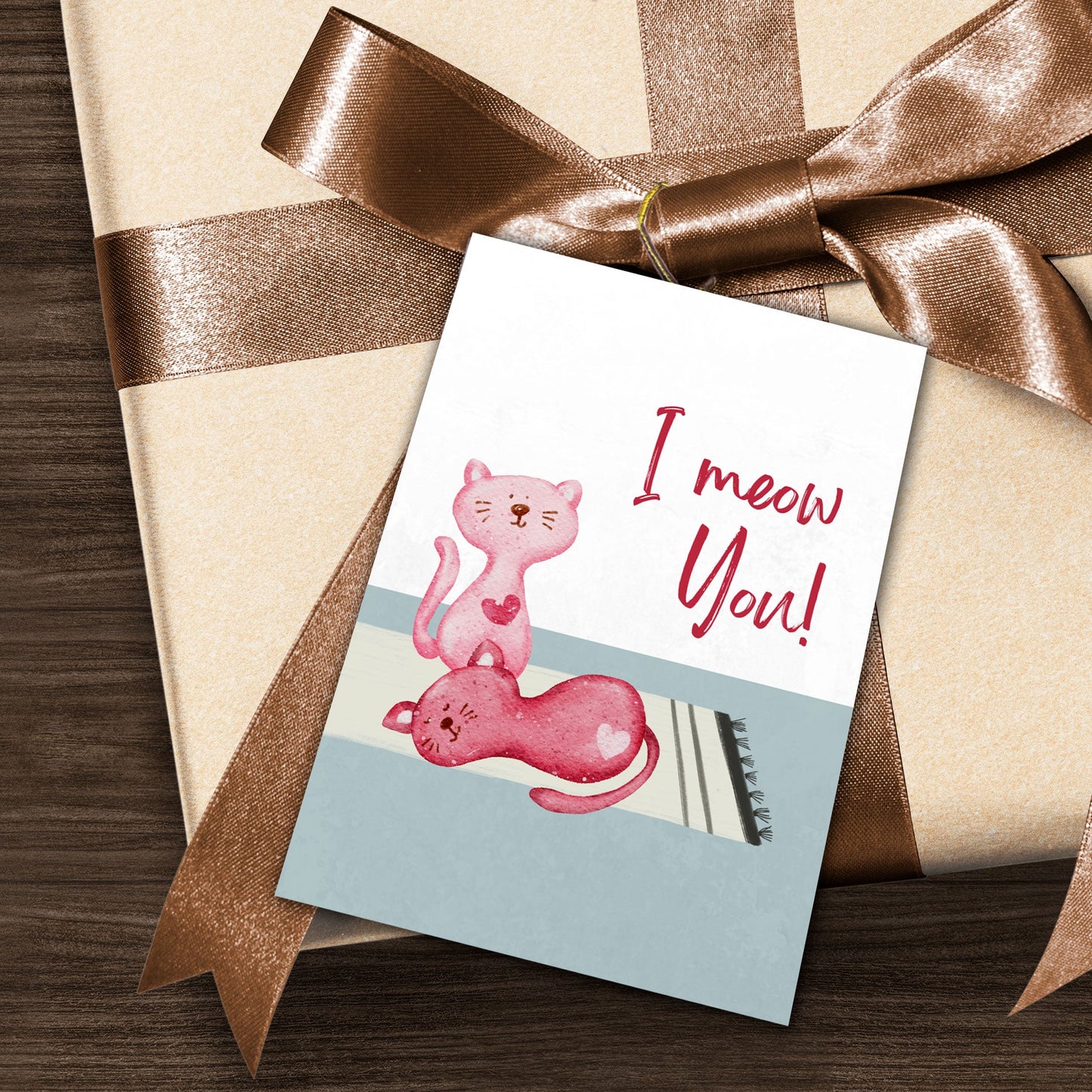 I Meow You Gift Tag- Set of 5