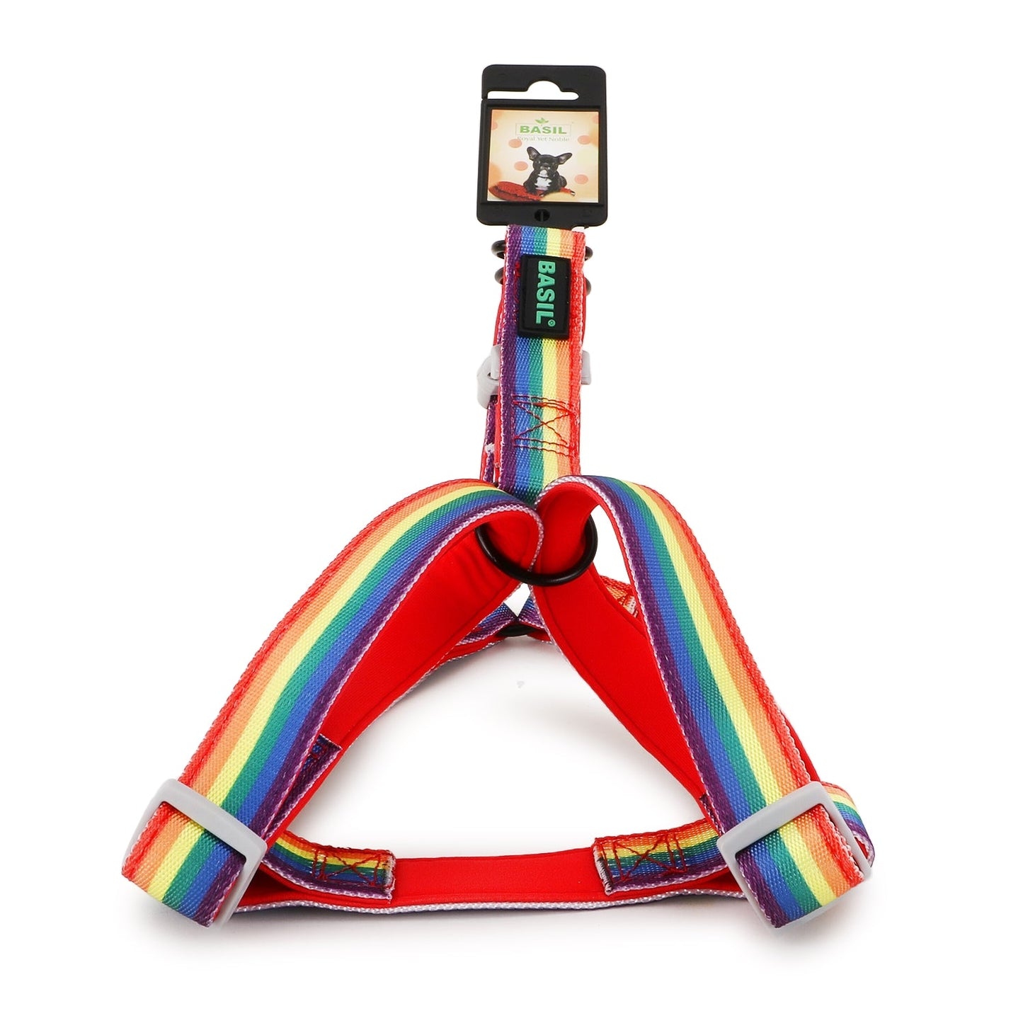 BASIL Pride Rainbow Adjustable Harness for Dogs & Puppies