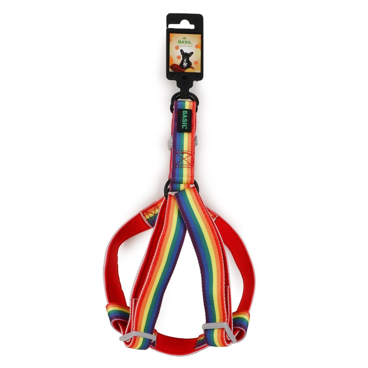 BASIL Pride Rainbow Adjustable Harness for Dogs & Puppies