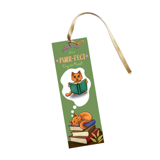 Aww! It's a purrfect day to read Bookmark